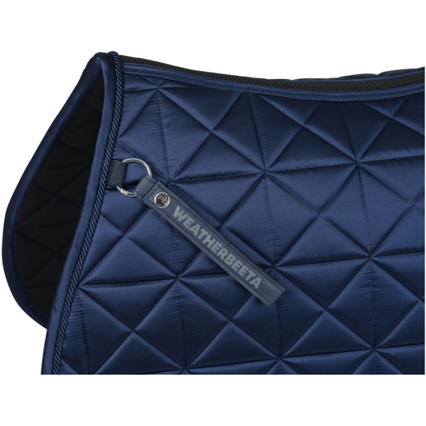 2026 WeatherBeeta Satin Luxe Lucht-Tec Euro Jump Vormgegeven Zadelkussen 1030349 - Navy